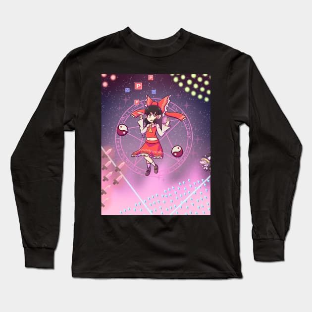 Reimu Hakurei (and Marisa) Long Sleeve T-Shirt by Magi 